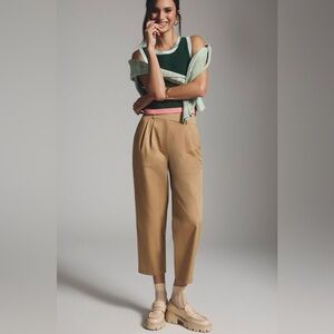 Anthropologie x Exquise Barrel-Leg Chino Pants Size Large NEW